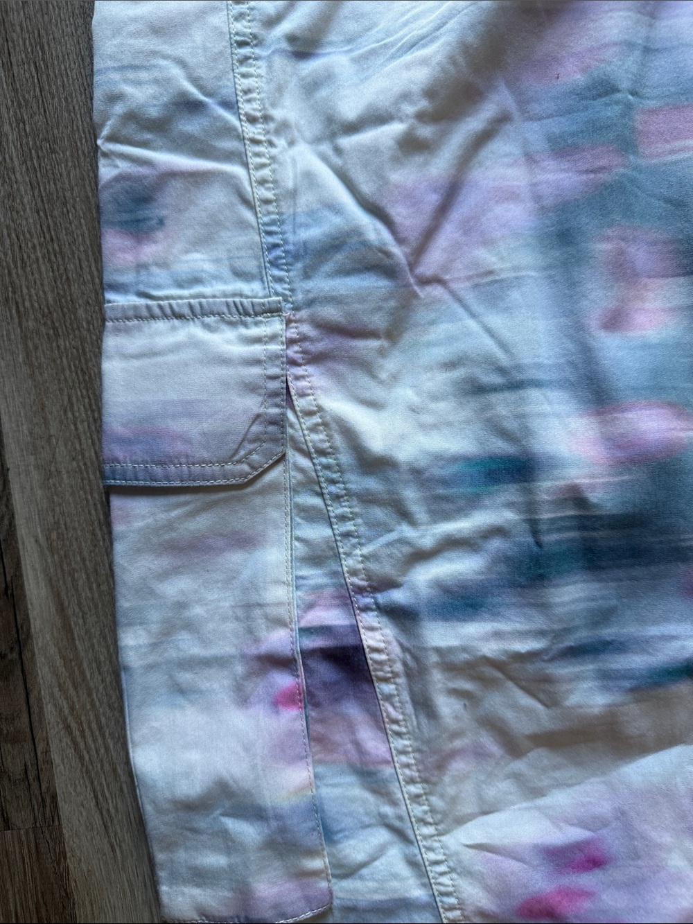 FP Movement by Free People Pastel Tie-Dye Cargo Capris - Picture 3 of 5
